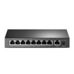 Switch TP-Link TL-SF1009P con 9 porte RJ45 da 100 Mbps - Non gestito - 8xPoE+ - Plug and Play - Ripristino automatico - Colore: nero - immagine 3