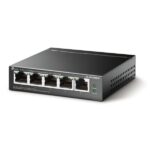 Switch TP-Link TL-SF1005LP a 5 porte - Non gestito - 4xRJ45 PoE 100 Mbps - 1xRJ45 100 Mbps - Plug and Play - Autoapprendimento MAC - Colore: nero - immagine 2