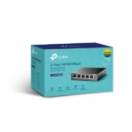 Switch TP-Link TL-SF1005LP a 5 porte - Non gestito - 4xRJ45 PoE 100 Mbps - 1xRJ45 100 Mbps - Plug and Play - Autoapprendimento MAC - Colore: nero - immagine 5