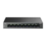 Switch TP-Link LS109P LiteWave con 9 porte RJ45 da 100 Mbps - Non gestito - 8xPoE+ - Plug and Play - Ripristino automatico - Involucro in metallo - Colore nero