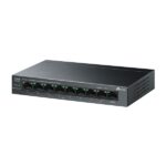 Switch TP-Link LS109P LiteWave con 9 porte RJ45 da 100 Mbps - Non gestito - 8xPoE+ - Plug and Play - Ripristino automatico - Involucro in metallo - Colore nero - immagine 3