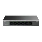TP-Link LS106LP LiteWave Switch a 6 porte RJ45 da 100 Mbps - Non gestito - 4x PoE - Ripristino automatico - Involucro in metallo - Colore nero