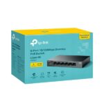 TP-Link LS106LP LiteWave Switch a 6 porte RJ45 da 100 Mbps - Non gestito - 4x PoE - Ripristino automatico - Involucro in metallo - Colore nero - immagine 4