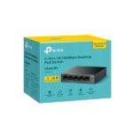 TP-Link LS105LP LiteWave Switch a 5 porte - Non gestito - 4xRJ45 PoE 100 Mbps - 1xRJ45 100 Mbps - Ripristino automatico - Colore: nero - immagine 4