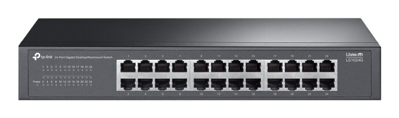 Switch TP-Link LS1024G a 24 porte RJ45 da 1 Gbps - Non gestito - Plug and Play - Supporta QoS - Silenzioso - Capacità di commutazione fino a 48 Gbps - Alloggiamento in metallo - Colore nero Switch TP-Link LS1024G a 24 porte RJ45 da 1 Gbps - Non gestito - Plug and Play - Supporta QoS - Silenzioso - Capacità di commutazione fino a 48 Gbps - Alloggiamento in metallo - Colore nero