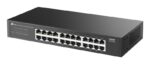 Switch TP-Link LS1024G a 24 porte RJ45 da 1 Gbps - Non gestito - Plug and Play - Supporta QoS - Silenzioso - Capacità di commutazione fino a 48 Gbps - Alloggiamento in metallo - Colore nero - immagine 3