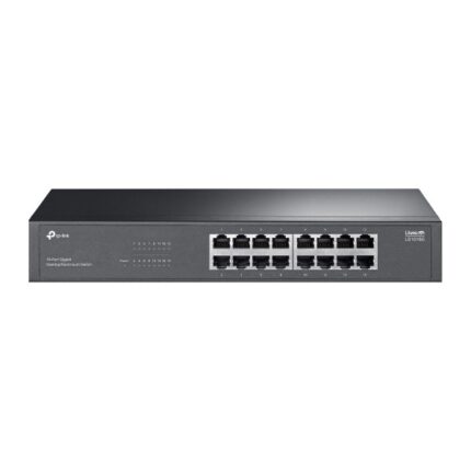 Switch TP-Link LS1016G a 16 porte - Non gestito - RJ45 1 Gbps - Plug and Play - Capacità di commutazione fino a 32 Gbps - Colore: nero