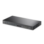 Router Gigabit TP-Link Omada ER8411 - 8 porte RJ45 - 3 porte SFP - 2 porte USB-A - VPN - Bilanciamento del carico - Alloggiamento in acciaio - 4 GB di RAM - Sistema NAT - Gestione centralizzata nel cloud - Colore: nero - immagine 2