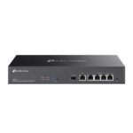 Router TP-Link Omada ER7406 - VPN - 4x1 Gbps WAN/LAN - 1 Gbps WAN - 1 Gbps SFP - Bilanciamento del carico - Alloggiamento in acciaio - Gestione centralizzata nel cloud - Colore: nero