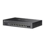 Router TP-Link Omada ER7412-M2 - VPN - 8xRJ45 1 Gbps - 2xRJ45 2,5 Gbps - 2x1 Gbps SFP - USB 3.0 - Alloggiamento in acciaio - Bilanciamento del carico - Gestione centralizzata su cloud - Colore: nero - immagine 3