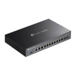 Router TP-Link Omada ER7412-M2 - VPN - 8xRJ45 1 Gbps - 2xRJ45 2,5 Gbps - 2x1 Gbps SFP - USB 3.0 - Alloggiamento in acciaio - Bilanciamento del carico - Gestione centralizzata su cloud - Colore: nero - immagine 4