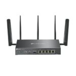 TP-Link Omada ER706W-4G Router dual-band - Velocità fino a 3 Gbps - VPN - Wi-Fi - SFP da 1 Gbps - WAN da 1 Gbps - 4 porte LAN/WAN da 1 Gbps - 5 antenne - Gestione centralizzata nel cloud - Colore: nero