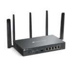 TP-Link Omada ER706W-4G Router dual-band - Velocità fino a 3 Gbps - VPN - Wi-Fi - SFP da 1 Gbps - WAN da 1 Gbps - 4 porte LAN/WAN da 1 Gbps - 5 antenne - Gestione centralizzata nel cloud - Colore: nero - immagine 3