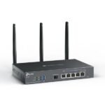 Router TP-Link Omada ER706W dual-band - Velocità fino a 3 Gbps - VPN - Wi-Fi - SFP da 1 Gbps - 5 porte RJ45 da 1 Gbps - Antenne rimovibili - Colore: nero - immagine 2