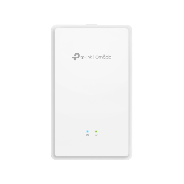 TP-Link Omada EAP625GP-Wall Access Point Dual Band - PoE - Velocità 1.8Gbps - Copertura fino a 50m2 - 120 Client - Include kit di montaggio - WiFi 6 Mesh - RJ45 - Colore bianco