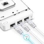 TP-Link Omada EAP615-Wall Access Point Dual Band - PoE - Velocità fino a 1,8Gbps - Copertura fino a 50m2 - Supporta fino a 120 client - WiFi 6 AX1800 - Ethernet - Colore bianco - immagine 3