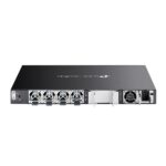 Switch TP-Link Omada SG6654XHP a 54 porte - 4 ventole - 48 porte RJ45 PoE+ da 1 Gbps - 6 porte SFP+ da 10 Gbps - Supporta QoS - Doppia alimentazione - Velocità di commutazione fino a 216 Gbps - Colore: nero - immagine 3