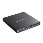 Switch TP-Link Omada SG6654XHP a 54 porte - 4 ventole - 48 porte RJ45 PoE+ da 1 Gbps - 6 porte SFP+ da 10 Gbps - Supporta QoS - Doppia alimentazione - Velocità di commutazione fino a 216 Gbps - Colore: nero - immagine 4