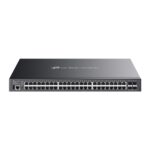 Switch TP-Link Omada SG5452XMPP a 52 porte - Gestibile - 40xRJ45 PoE+ 1 Gbps - 8xRJ45 PoE++ 1 Gbps - 4xSFP+ 10 Gbps - Supporta QoS - Capacità di commutazione fino a 176 Gbps - Colore: nero