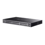 Switch TP-Link Omada SG5452XMPP a 52 porte - Gestibile - 40xRJ45 PoE+ 1 Gbps - 8xRJ45 PoE++ 1 Gbps - 4xSFP+ 10 Gbps - Supporta QoS - Capacità di commutazione fino a 176 Gbps - Colore: nero - immagine 3