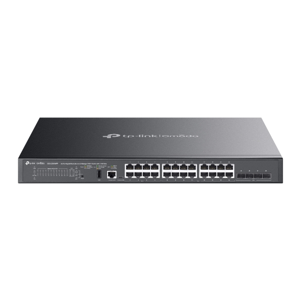 Switch TP-Link Omada SG5428XMPP a 28 porte - Gestibile - 8xRJ45 PoE++ 1 Gbps - 16xRJ45 PoE+ 1 Gbps - 4xSFP 10 Gbps - Supporta QoS - Capacità di commutazione fino a 128 Gbps - Colore: nero Switch TP-Link Omada SG5428XMPP a 28 porte - Gestibile - 8xRJ45 PoE++ 1 Gbps - 16xRJ45 PoE+ 1 Gbps - 4xSFP 10 Gbps - Supporta QoS - Capacità di commutazione fino a 128 Gbps - Colore: nero