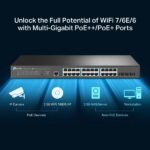 Switch TP-Link Omada SG3428XPP-M2 a 28 porte - Gestito - 8xRJ45 PoE++ 2,5 Gbps - 16xRJ45 PoE+ 2,5 Gbps - 4xSFP 10 Gbps - Supporta QoS - Capacità di commutazione fino a 200 Gbps - Colore: nero - immagine 5