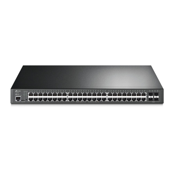 Switch TP-Link Omada SG3452P a 52 porte - Gestito - 48xRJ45 PoE+ 1 Gbps - 4xSFP 1 Gbps - Capacità di commutazione fino a 104 Gbps - Supporta QoS - Alloggiamento in metallo - Colore nero Switch TP-Link Omada SG3452P a 52 porte - Gestito - 48xRJ45 PoE+ 1 Gbps - 4xSFP 1 Gbps - Capacità di commutazione fino a 104 Gbps - Supporta QoS - Alloggiamento in metallo - Colore nero