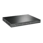 Switch TP-Link Omada SG3452P a 52 porte - Gestito - 48xRJ45 PoE+ 1 Gbps - 4xSFP 1 Gbps - Capacità di commutazione fino a 104 Gbps - Supporta QoS - Alloggiamento in metallo - Colore nero - immagine 2
