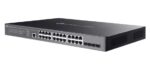 Switch TP-Link Omada SG3428XMPP a 28 porte - Gestito - 8xRJ45 PoE++ 1 Gbps - 16xRJ45 PoE+ 1 Gbps - 4xSFP 10 Gbps - Supporta QoS - Capacità di commutazione fino a 128 Gbps - Alloggiamento in metallo - Colore nero - immagine 3