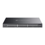 Switch TP-Link Omada SG2452LP a 52 porte - Semi-gestibile - 32xRJ45 PoE+ 1 Gbps - 16xRJ45 PoE++ 1 Gbps - 4xSFP 1 Gbps - Supporta QoS - Capacità di commutazione 104 Gbps - Alloggiamento in metallo - Colore nero