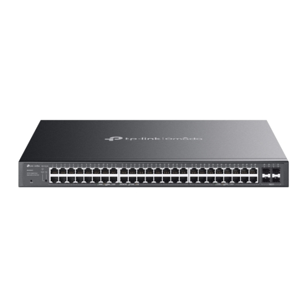 Switch TP-Link Omada SG2452LP a 52 porte - Semi-gestibile - 32xRJ45 PoE+ 1 Gbps - 16xRJ45 PoE++ 1 Gbps - 4xSFP 1 Gbps - Supporta QoS - Capacità di commutazione 104 Gbps - Alloggiamento in metallo - Colore nero