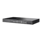 Switch TP-Link Omada SG2428LP a 28 porte - Gestito - 8xRJ45 1 Gbps - 16xRJ45 PoE+ 1 Gbps - 4xSFP - Supporta QoS - Capacità di commutazione fino a 56 Gbps - Alloggiamento in metallo - Colore nero - immagine 3