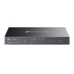 Switch TP-Link Omada ES210GMP a 10 porte - Portata fino a 250 m via cavo - 8xRJ45 PoE+ 1 Gbps - 1xRJ45 1 Gbps - 1xRJ45/SFP combinato - Supporta QoS - Capacità di commutazione fino a 20 Gbps - Colore: nero