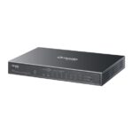 Switch TP-Link Omada ES210GP a 10 porte - Gestito - 8xRJ45 PoE+ 1 Gbps - 1xRJ45 1 Gbps - 1xRJ45/SFP combinato - Plug and Play - Supporta QoS - Alloggiamento in metallo - Colore nero - immagine 3