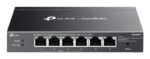 Switch TP-Link Omada ES206GP a 6 porte RJ45 da 1 Gbps - Portata fino a 250 m con cavo - 4 porte PoE - Supporta QoS - Commutazione fino a 12 Gbps - Plug and Play - Colore: nero