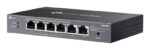 Switch TP-Link Omada ES206GP a 6 porte RJ45 da 1 Gbps - Portata fino a 250 m con cavo - 4 porte PoE - Supporta QoS - Commutazione fino a 12 Gbps - Plug and Play - Colore: nero - immagine 3