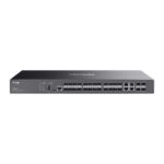 Switch TP-Link Omada SG5428XF a 28 porte - Gestibile - 20xSFP - 4xRJ45/SFP combo - 4xSFP+ 10 Gbps - Capacità di commutazione fino a 128 Gbps - Colore: nero