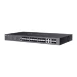 Switch TP-Link Omada SG3428XF a 28 porte - Gestito - 20xSFP - 4xRJ45/SFP combo - 4xSFP+ 10 Gbps - Supporta QoS - Doppia alimentazione - Velocità di commutazione fino a 128 Gbps - Colore: nero - immagine 3