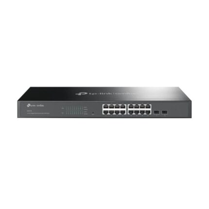 Switch TP-Link Omada SG2218 a 18 porte - Livello 2 - 16xRJ45 1 Gbps - 2xSFP - Silenzioso - Supporta QoS - Capacità di commutazione fino a 36 Gbps - Alloggiamento in metallo - Colore nero