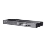 Switch TP-Link Omada SG2218 a 18 porte - Livello 2 - 16xRJ45 1 Gbps - 2xSFP - Silenzioso - Supporta QoS - Capacità di commutazione fino a 36 Gbps - Alloggiamento in metallo - Colore nero - immagine 3
