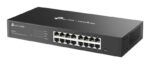 Switch TP-Link Omada ES216G a 16 porte - Gestito - RJ45 1 Gbps - Capacità di commutazione fino a 32 Gbps - Supporta QoS - Plug and Play - Colore: nero - immagine 3