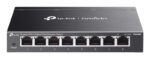 Switch TP-Link Omada ES208G a 8 porte RJ45 da 1 Gbps - Gestito - Capacità di commutazione fino a 16 Gbps - Plug and Play - Supporta QoS - Colore: nero