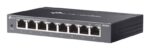 Switch TP-Link Omada ES208G a 8 porte RJ45 da 1 Gbps - Gestito - Capacità di commutazione fino a 16 Gbps - Plug and Play - Supporta QoS - Colore: nero - immagine 3