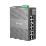 Switch TP-Link Omada IES210GPP a 10 porte - Gestito - 2xRJ45 PoE++ 1 Gbps - 8xRJ45 PoE+ 1 Gbps - 2xRJ45/SFP combo - Supporta QoS - Capacità di commutazione fino a 20 Gbps - Colore: grigio scuro