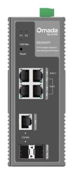 Switch TP-Link Omada IES206GPP a 6 porte - Gestito - 1xRJ45 PoE++ 1 Gbps - 3xRJ45 PoE+ 1 Gbps - 1xRJ45/SFP 1 Gbps - 1xSFP 1 Gbps - Supporta QoS - Capacità di commutazione fino a 12 Gbps - Colore: grigio scuro - immagine 2