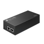 TP-Link Omada POE380S Injector PoE - 90 W - Velocità fino a 10 Gbps - 2x RJ45 - Rilevamento automatico - Plug and Play - Alimentatore integrato - Involucro in metallo - Colore: nero - immagine 2