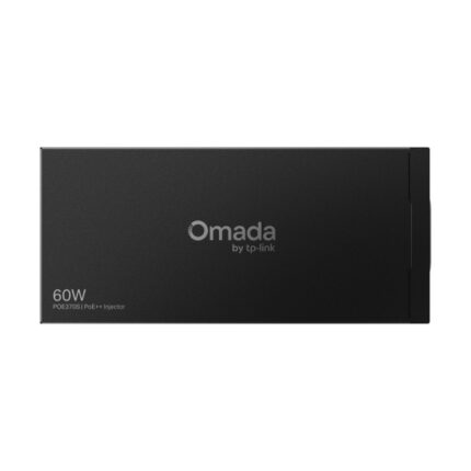 TP-Link Omada POE370S Iniezione PoE - 60 W - Velocità fino a 10 Gbps - Rilevamento automatico - 2 porte Ethernet RJ45 - Plug and Play - Involucro in metallo - Colore: nero