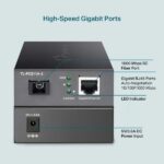 TP-Link Omada FC311A-2 Convertitore da fibra a RJ45 - Fibra fino a 2 km - Velocità fino a 1 Gbps - Auto-negoziazione - Tecnologia WDM - Colore grigio scuro - immagine 5