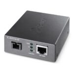 TP-Link Omada FC111A-20 Convertitore da fibra a RJ45 - Fibra fino a 20 km - Velocità fino a 100 Mbps - Auto-negoziazione - Ethernet - Tecnologia WDM - Colore grigio scuro