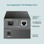 TP-Link Omada FC111A-20 Convertitore da fibra a RJ45 - Fibra fino a 20 km - Velocità fino a 100 Mbps - Auto-negoziazione - Ethernet - Tecnologia WDM - Colore grigio scuro - immagine 3